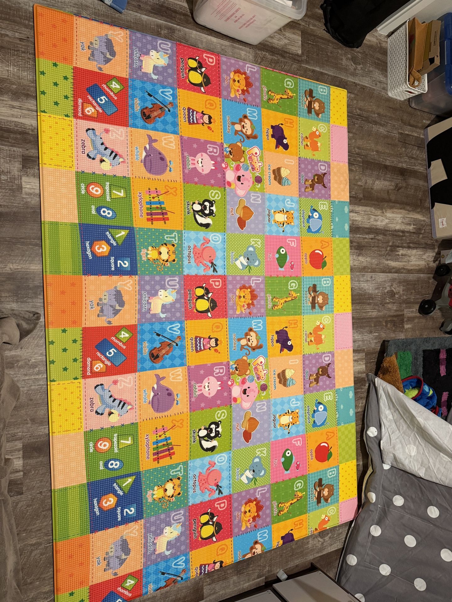 Baby Care Play Mat (Large, Playful - Pinko & Friend