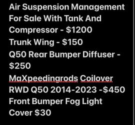 Q50 parts RWD