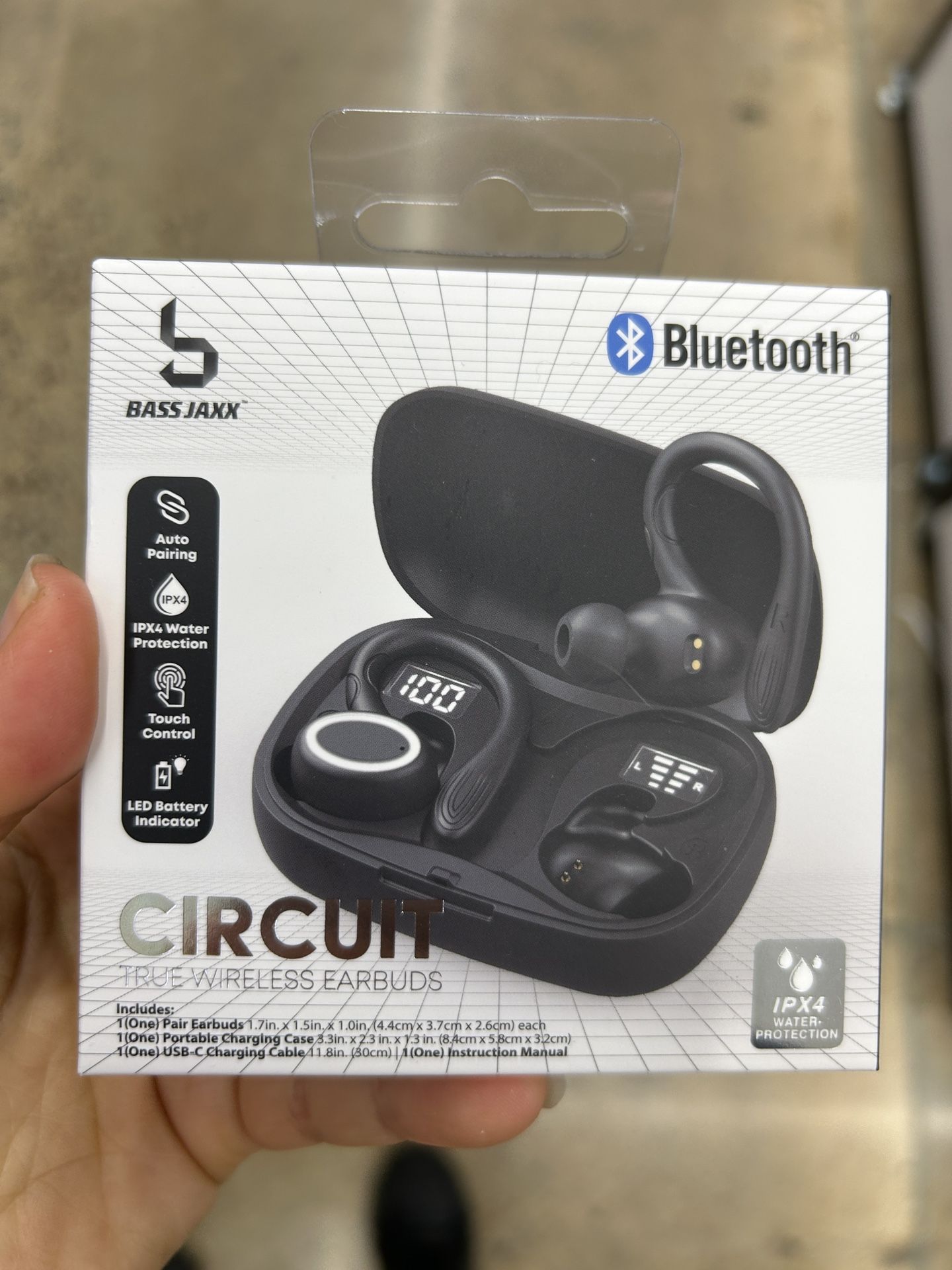 NWT Bass Jaxx Circuit Wireless Earbuds