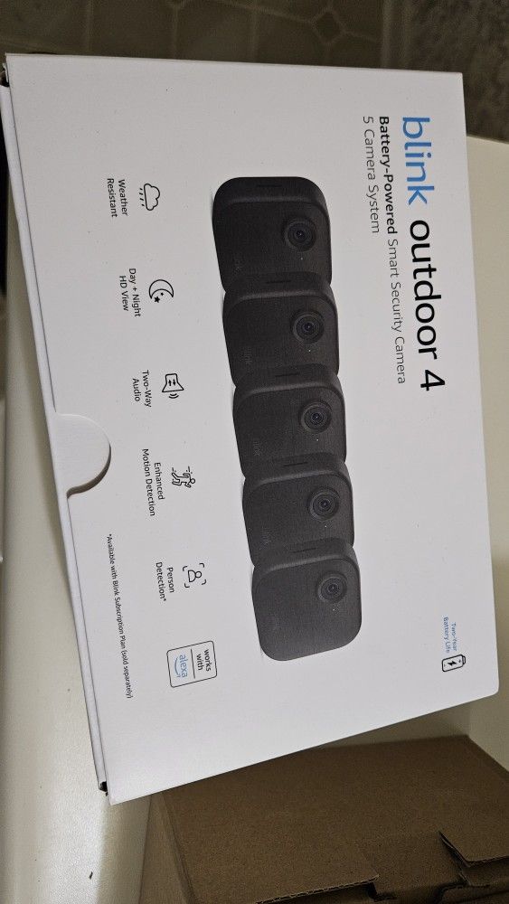 5 Pack Blink Outdoor4 Cameras