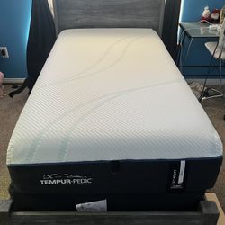 Light Up Twin Bed, Tempur-Pedic Mattress, And Box Spring