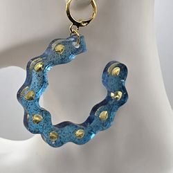 Sparkling Blue Earrings