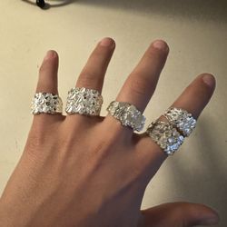 Sterling Silver Nugget Rings Good Prices
