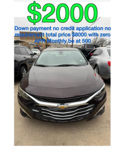 2022 Chevy Malibu no credit application
