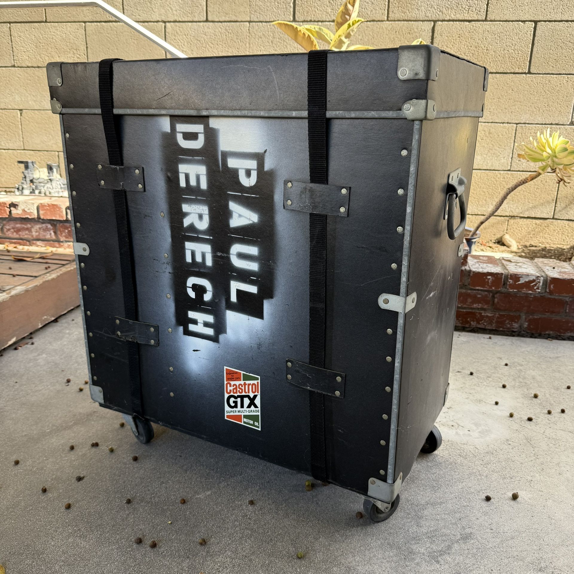 Vintage Drum Trap Case Anvil Fiber Case