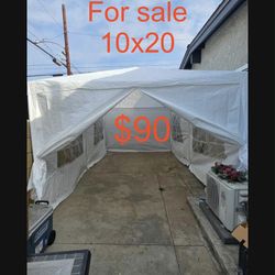 10x20 canopy tent sidewalks included