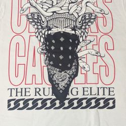 Crooks & Castles Medusa Graphic Tee White Men's Small Short Sleeve