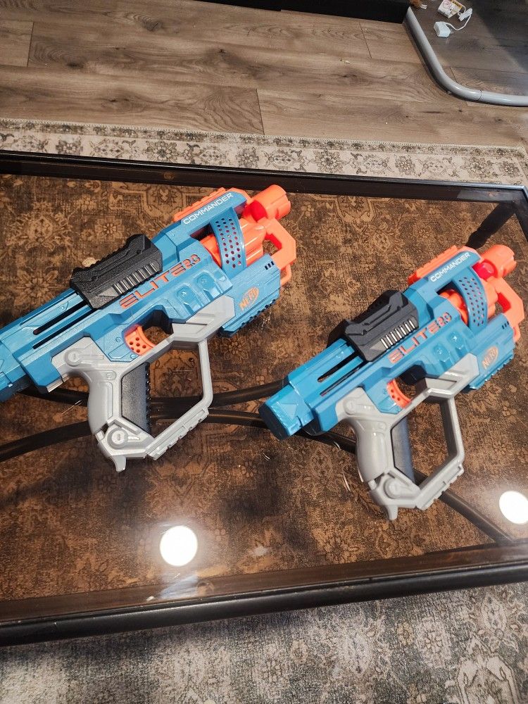 2 NERF Commander 2.0 Guns
