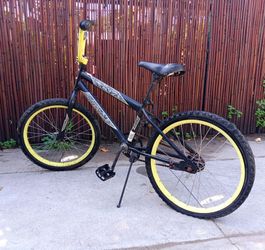20" Huffy Black and Yellow BMX Bike