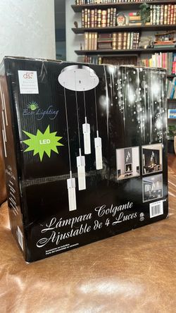 DSI Eco Lighting 4-Light LED Pendant Chandelier