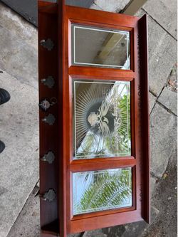 Harley-Davidson Official Licensed Wood Mirror Key/Coat Rack