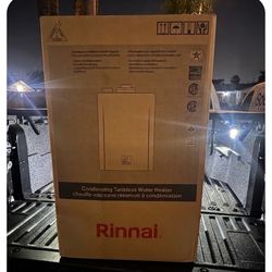 New Rinnai Sensei tankless water heater 11GPM