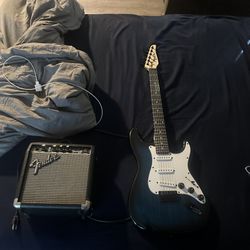 Frontman 10g Fender Amp With Lyx Pro Guitar 