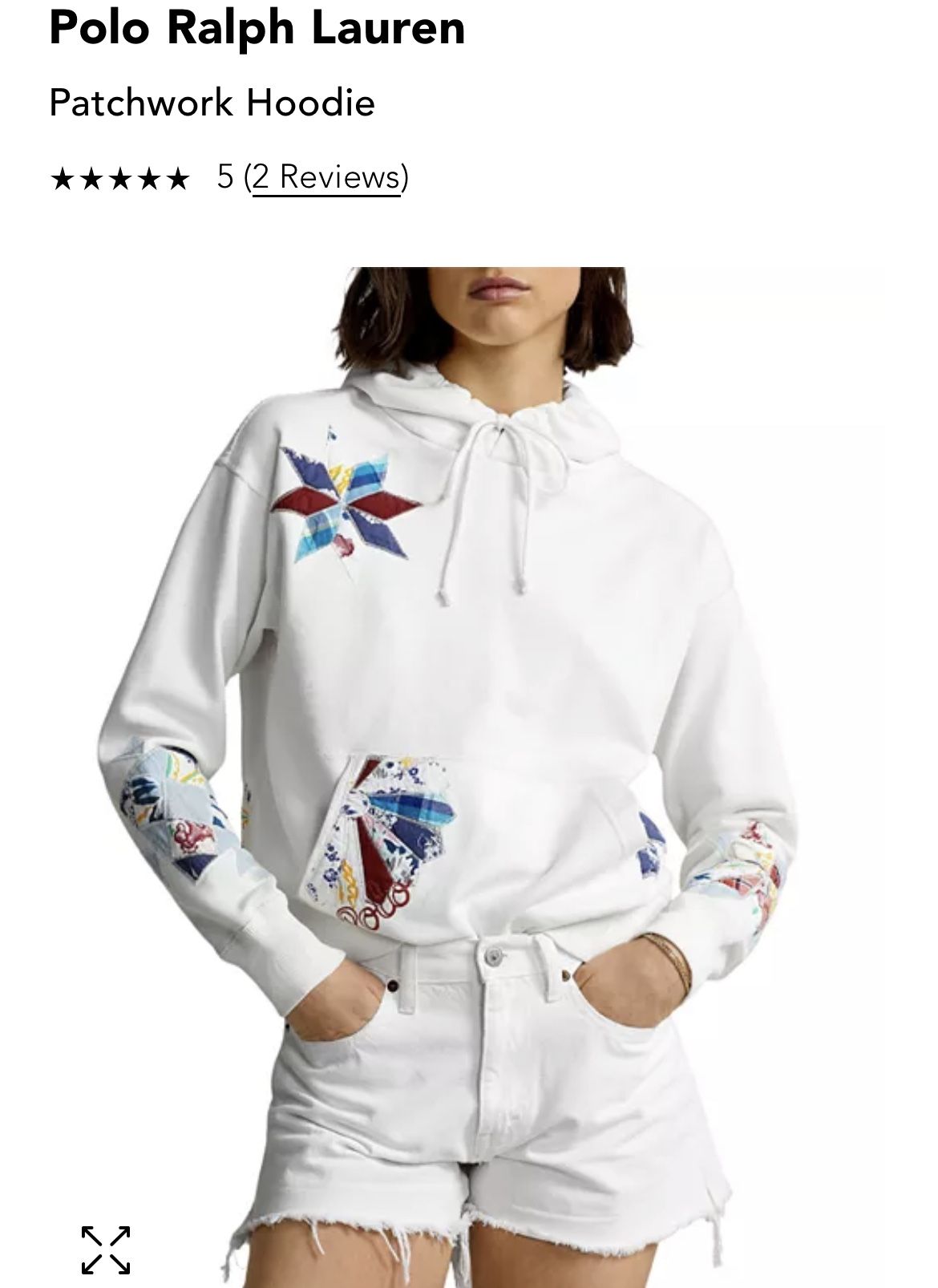 Sweatshirt Polo Ralph Lauren - Logo Quilted Pattern Fleece Hoodie Woman Size M