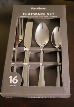 NEW, World Market FLATWARE SET 16 PIECES