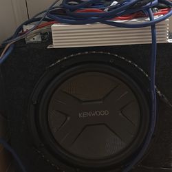 12inch Subwoofer Kenwood Kicker Used Like New Never Abuses Yes Works And Yes Will Turn Ok Everything To Hook It Up Is With It Comes With A 1000 Amp