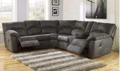 New Reclining Sectional! Couch and Loveseat set sofa Deals Here