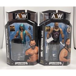  AEW Unmatched Shawn Spears & Brodie Lee 1 of 3000 Rare Action Figures