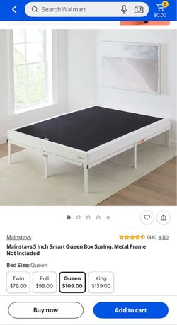 Box spring for sale Queen size from mainstays(walmart)
