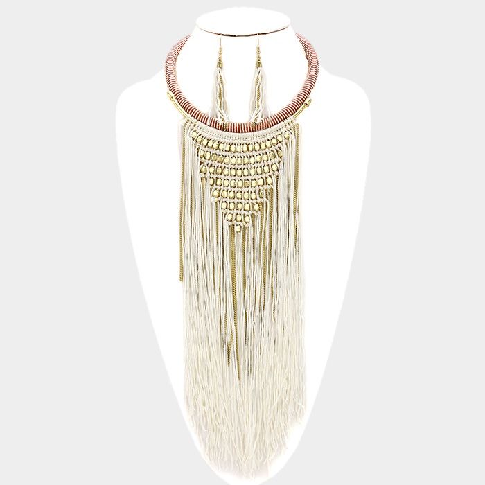 Long Fringes Necklace