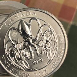 Argent Pur 2  Oz Coins