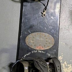 GNU Carbon High Beam 160CM Snowboard & GNU Everest Bindings - One Sixty