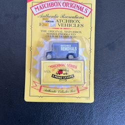 1993 Matchbox Originals Removals Service Truck 