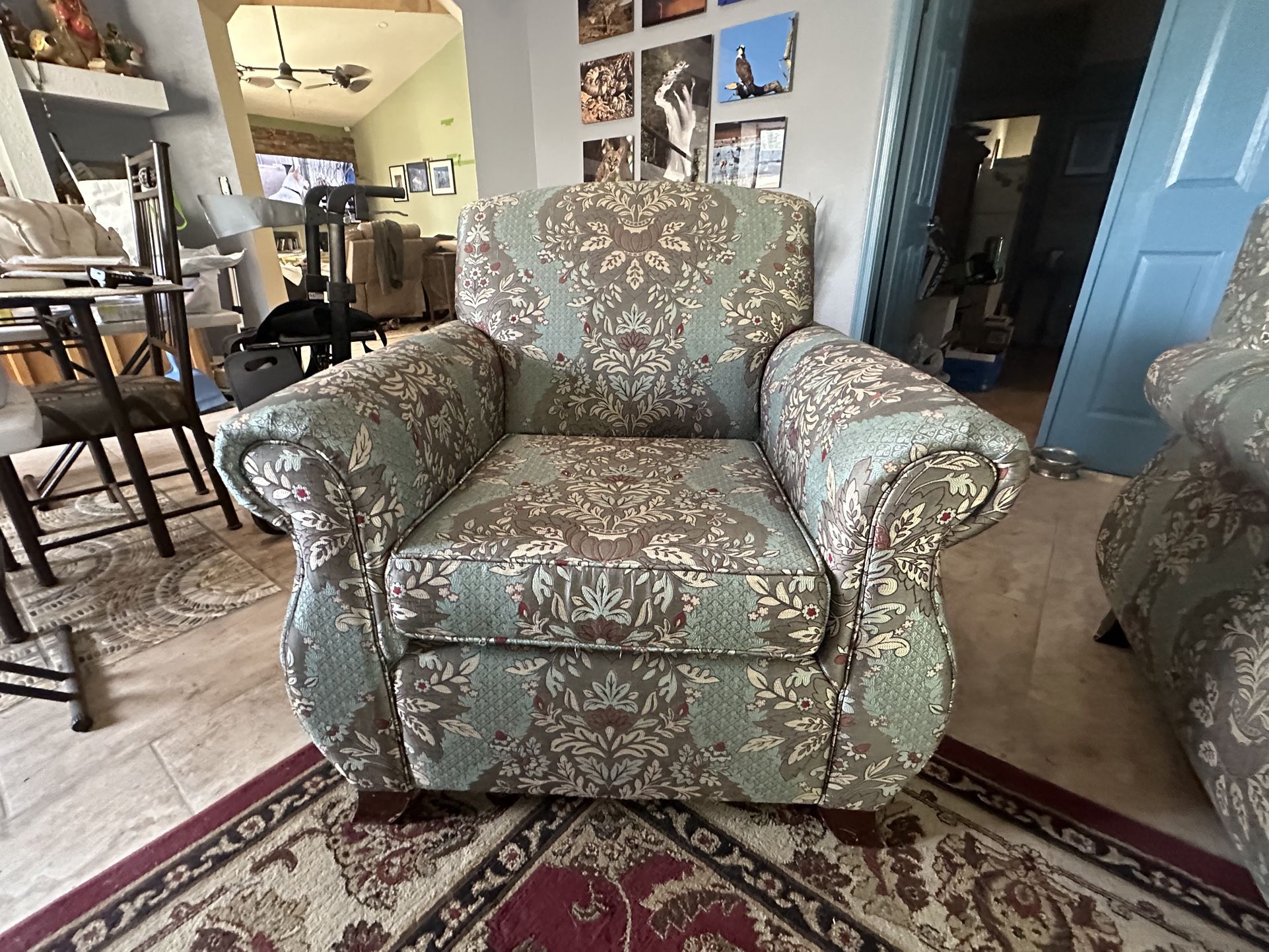 Queen Sofa Sleeper Couch And Two Matching Chairs 