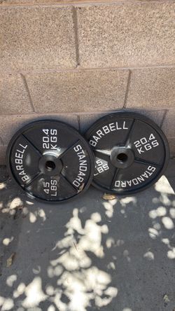 45 lbs Standard plates