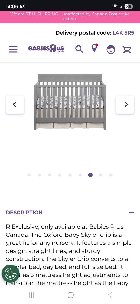 Crib + Mattress