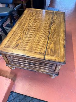 Table with hidden storage