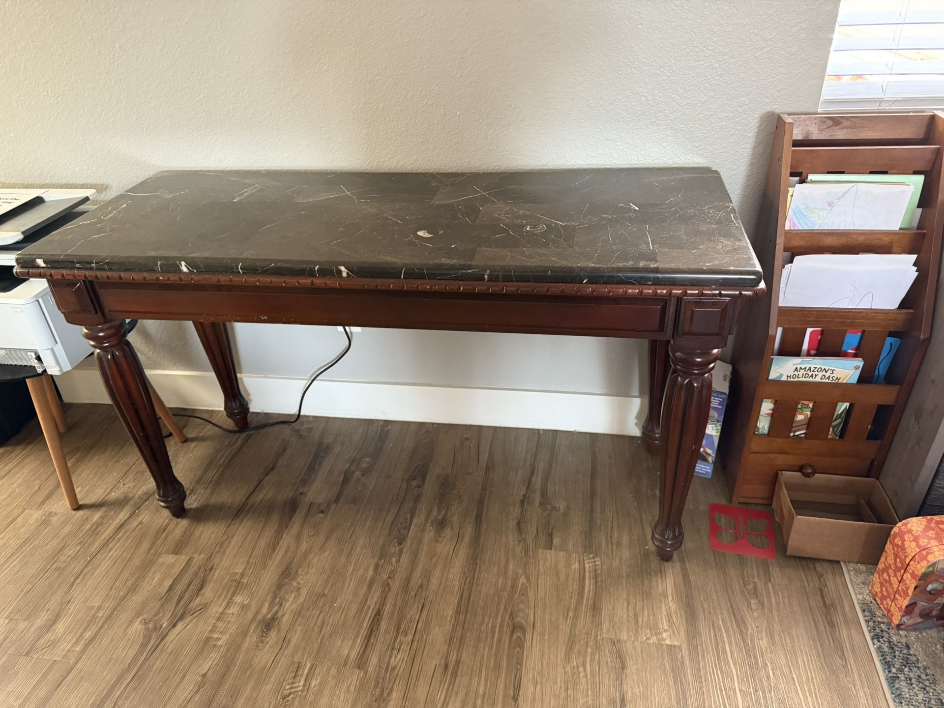Sofa Table, Marble Top