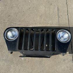 Jeep Wrangler TJ Front Grill Black Oem 03 Through 2006 