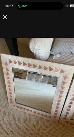 Square Boho Mirror 