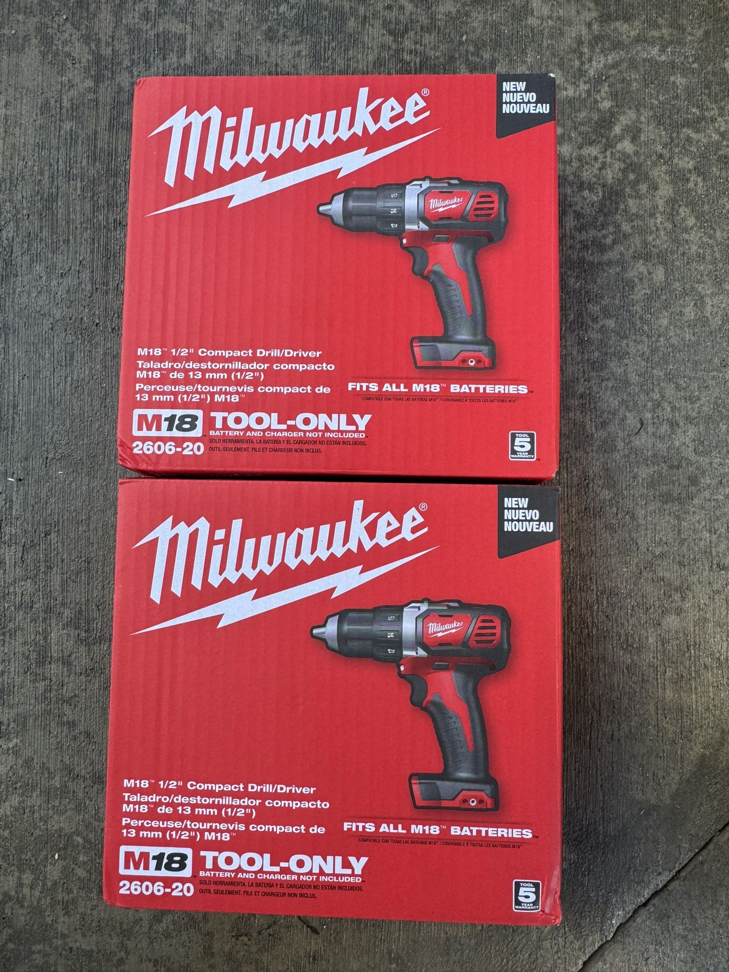 Drill Driver Milwaukee M18 (each) (firm price)