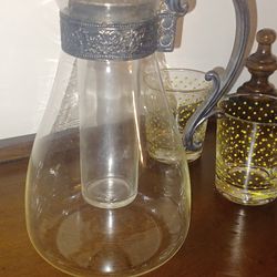 Delicate Vintage Pitcher With Ice Wand 