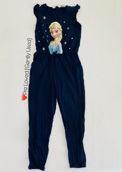 Pre-Loved (Gently Used) Disney Frozen Elsa Girls 8-9 year romper