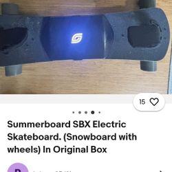 Summerboard Sbx Electric Skateboad