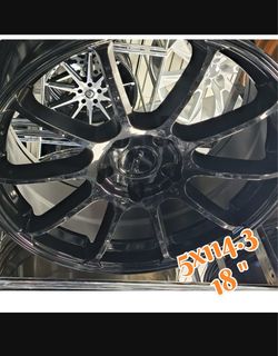 Transform your vehicle instantly with a fresh set of 18s! 🛞✨ ​⚡ Size: 18" 💥 Bolt Pattern: 5x114.3 🚗 Fits: Honda Civic/Accord, Toyota Camry, Nissan 