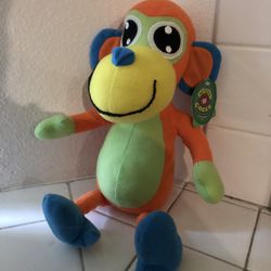 Stuffed Green Eco Friendly Monkey 