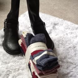 Christmas Gift Bundle Lucky Brand  Boots Socks & Guess Knee High Boots