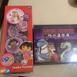 2 Kids Game, Dora Curtain And 5th Street Game 