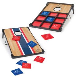 LIKE NEW 2 in 1 CORNHOLE BOARD AND TIC TAC TOE