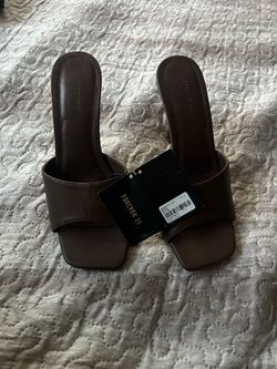 Forever 21 Brown Slide Sandals with Tags
