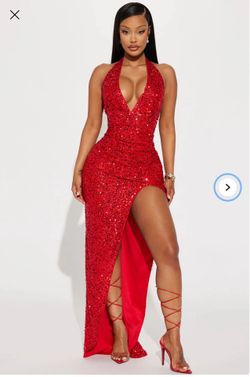 Fashion nova dress , red