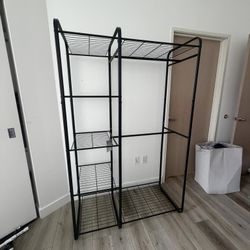 Metal Clothing Rack Freestanding Closet