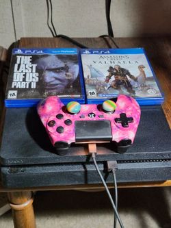 PS4  W/games and games downloaded. Controller and all cables included.