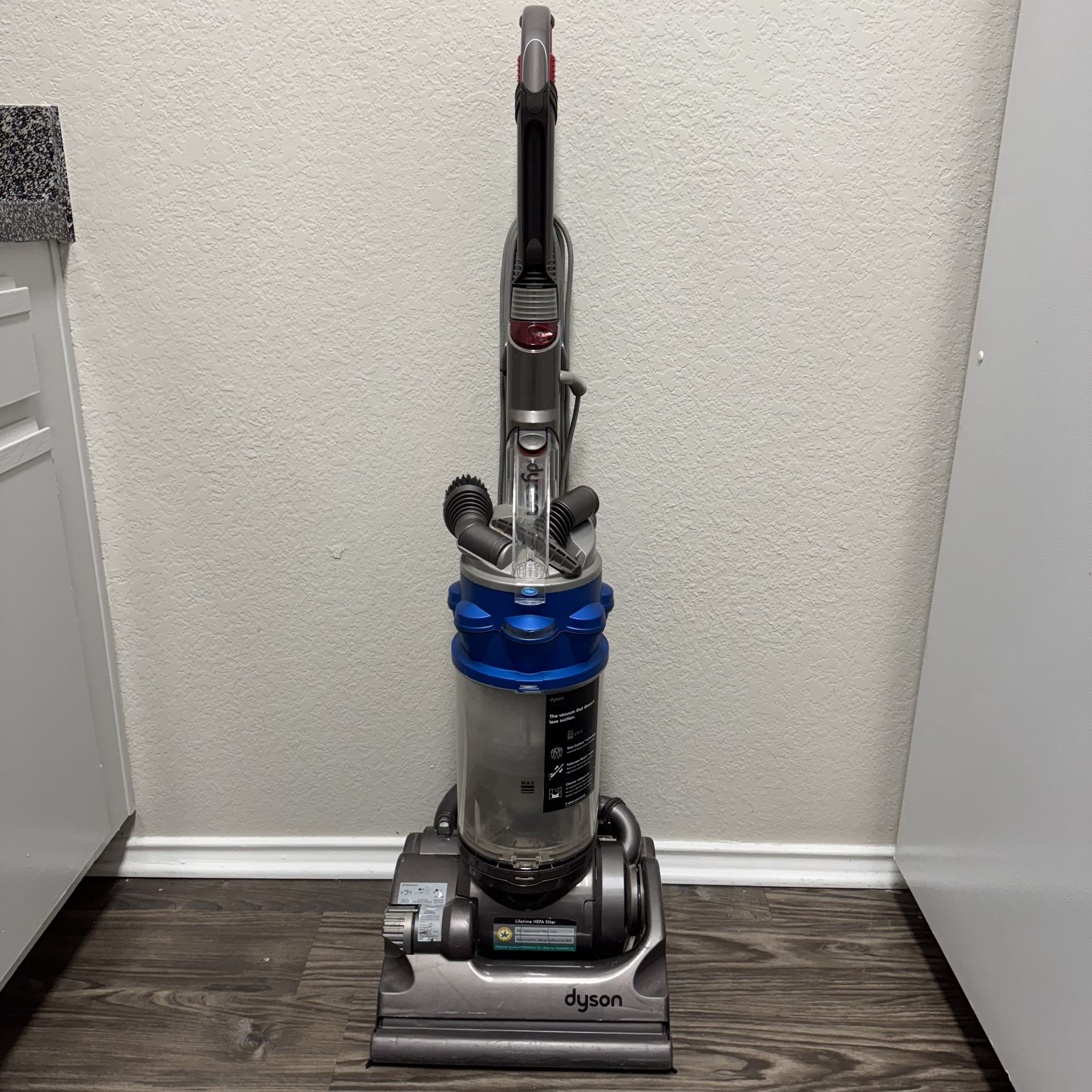 Dyson DC14 Plus All Floors Upright Bagless Vacuum Cleaner Blue