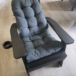 Adirondak Wooden Chair, + Pillow