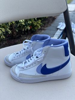 Nike Blazer Mid purple and white Sneakers